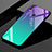 Carcasa Bumper Funda Silicona Espejo Gradiente Arco iris para Huawei Enjoy Max Verde