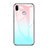 Carcasa Bumper Funda Silicona Espejo Gradiente Arco iris para Huawei Honor Play Azul Cielo