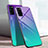 Carcasa Bumper Funda Silicona Espejo Gradiente Arco iris para Huawei Honor V30 Pro 5G Verde