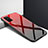 Carcasa Bumper Funda Silicona Espejo Gradiente Arco iris para Huawei Honor X10 Max 5G Rojo