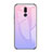 Carcasa Bumper Funda Silicona Espejo Gradiente Arco iris para Huawei Mate 10 Lite Morado