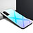 Carcasa Bumper Funda Silicona Espejo Gradiente Arco iris para Huawei Nova 7 5G Azul Cielo