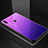 Carcasa Bumper Funda Silicona Espejo Gradiente Arco iris para Huawei P20 Lite Azul
