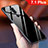 Carcasa Bumper Funda Silicona Espejo Gradiente Arco iris para Nokia 7.1 Plus Negro