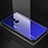 Carcasa Bumper Funda Silicona Espejo Gradiente Arco iris para OnePlus 6 Azul