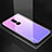 Carcasa Bumper Funda Silicona Espejo Gradiente Arco iris para OnePlus 6 Morado