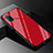 Carcasa Bumper Funda Silicona Espejo Gradiente Arco iris para Oppo A52 Rojo