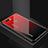 Carcasa Bumper Funda Silicona Espejo Gradiente Arco iris para Oppo A7 Rojo