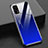 Carcasa Bumper Funda Silicona Espejo Gradiente Arco iris para Realme Q2 Pro 5G Azul