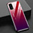 Carcasa Bumper Funda Silicona Espejo Gradiente Arco iris para Realme X7 Pro 5G Rojo Rosa