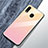 Carcasa Bumper Funda Silicona Espejo Gradiente Arco iris para Samsung Galaxy A40 Rosa