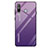 Carcasa Bumper Funda Silicona Espejo Gradiente Arco iris para Samsung Galaxy A8s SM-G8870 Morado