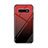 Carcasa Bumper Funda Silicona Espejo Gradiente Arco iris para Samsung Galaxy S10 5G Rojo
