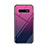 Carcasa Bumper Funda Silicona Espejo Gradiente Arco iris para Samsung Galaxy S10 Morado