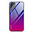 Carcasa Bumper Funda Silicona Espejo Gradiente Arco iris para Samsung Galaxy S21 Ultra 5G Rosa Roja