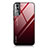 Carcasa Bumper Funda Silicona Espejo Gradiente Arco iris para Samsung Galaxy S23 Plus 5G Rojo