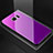 Carcasa Bumper Funda Silicona Espejo Gradiente Arco iris para Samsung Galaxy S7 Edge G935F Morado