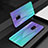 Carcasa Bumper Funda Silicona Espejo Gradiente Arco iris para Samsung Galaxy S9 Cian