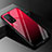 Carcasa Bumper Funda Silicona Espejo Gradiente Arco iris para Xiaomi Mi 10T 5G Rojo y Negro