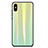 Carcasa Bumper Funda Silicona Espejo Gradiente Arco iris para Xiaomi Mi 8 Explorer Verde