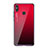 Carcasa Bumper Funda Silicona Espejo Gradiente Arco iris para Xiaomi Mi 8 SE Rojo
