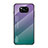 Carcasa Bumper Funda Silicona Espejo Gradiente Arco iris para Xiaomi Poco X3 NFC Morado
