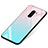 Carcasa Bumper Funda Silicona Espejo Gradiente Arco iris para Xiaomi Pocophone F1 Azul Cielo
