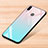 Carcasa Bumper Funda Silicona Espejo Gradiente Arco iris para Xiaomi Redmi Note 7 Azul Cielo