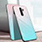 Carcasa Bumper Funda Silicona Espejo Gradiente Arco iris para Xiaomi Redmi Note 8 Pro Cian