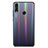 Carcasa Bumper Funda Silicona Espejo Gradiente Arco iris R01 para Huawei Honor 8X Negro