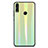 Carcasa Bumper Funda Silicona Espejo Gradiente Arco iris R01 para Huawei Honor 8X Verde