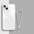 Carcasa Bumper Funda Silicona Espejo M08 para Apple iPhone 13 Mini Blanco