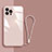 Carcasa Bumper Funda Silicona Espejo M08 para Apple iPhone 13 Pro Oro Rosa