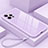 Carcasa Bumper Funda Silicona Espejo M09 para Apple iPhone 13 Pro Morado