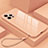 Carcasa Bumper Funda Silicona Espejo M09 para Apple iPhone 13 Pro Oro Rosa
