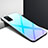 Carcasa Bumper Funda Silicona Espejo para Oppo A72 Azul Cielo
