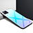 Carcasa Bumper Funda Silicona Espejo para Oppo A73 5G Azul Cielo