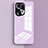 Carcasa Bumper Funda Silicona Espejo para Oppo Find X5 5G Purpura Claro