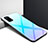Carcasa Bumper Funda Silicona Espejo para Realme X7 5G Azul Claro