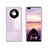 Carcasa Bumper Funda Silicona Espejo T01 para Huawei Mate 40E Pro 5G Purpura Claro