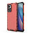 Carcasa Bumper Funda Silicona Transparente 360 Grados AM1 para Oppo Find X5 Lite 5G Rojo