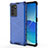 Carcasa Bumper Funda Silicona Transparente 360 Grados AM1 para Oppo Reno6 Pro 5G India Azul