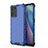 Carcasa Bumper Funda Silicona Transparente 360 Grados AM1 para Oppo Reno7 SE 5G Azul