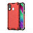 Carcasa Bumper Funda Silicona Transparente 360 Grados AM1 para Samsung Galaxy A40 Rojo