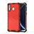 Carcasa Bumper Funda Silicona Transparente 360 Grados AM1 para Samsung Galaxy A40s Rojo
