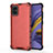 Carcasa Bumper Funda Silicona Transparente 360 Grados AM1 para Samsung Galaxy A51 4G Rojo