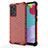 Carcasa Bumper Funda Silicona Transparente 360 Grados AM1 para Samsung Galaxy A52 5G Rojo