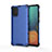 Carcasa Bumper Funda Silicona Transparente 360 Grados AM1 para Samsung Galaxy A71 5G Azul