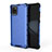 Carcasa Bumper Funda Silicona Transparente 360 Grados AM1 para Samsung Galaxy A81 Azul