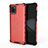 Carcasa Bumper Funda Silicona Transparente 360 Grados AM1 para Samsung Galaxy A81 Rojo